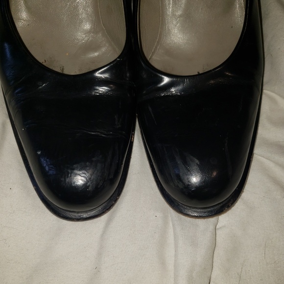 Beautiful Vintage Prada Leather Chunky Heel 7.5 - Picture 5 of 8